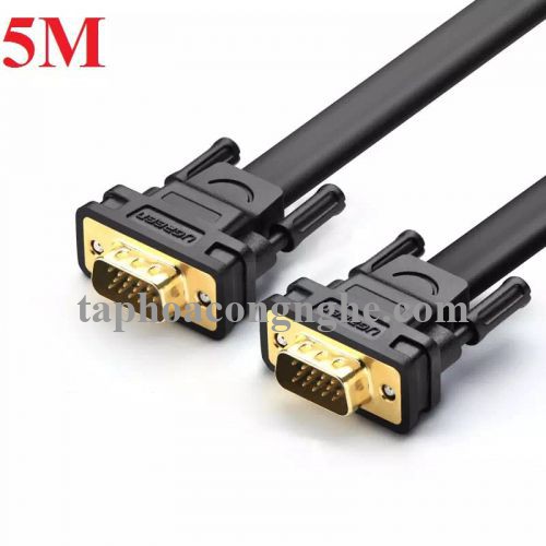 Ugreen 11668 5M màu Đen Cáp tín hiệu 2 đầu VGA cáp dẹt VG105 30011668